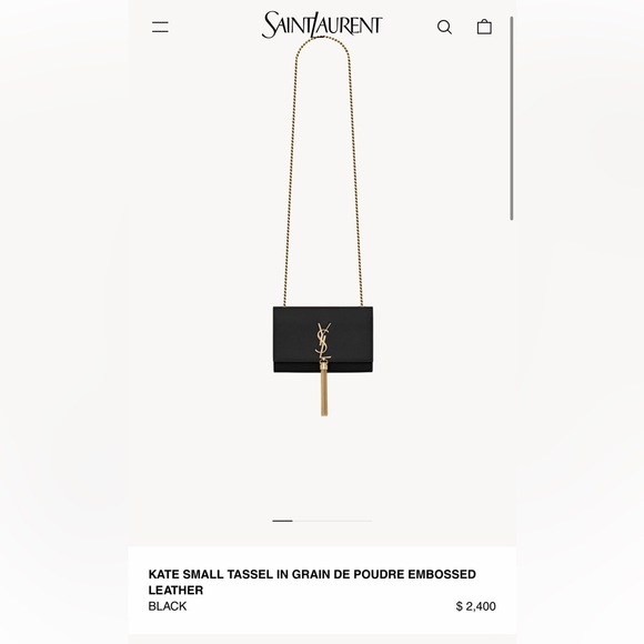 Clearance-YSL Kate Tassel Medium Classic Monogram Bag - Picture 15 of 16